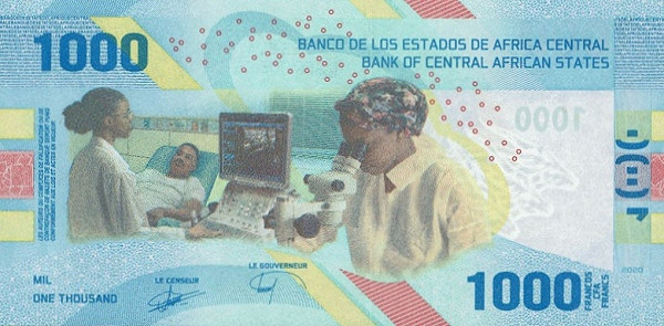 PNew (PN701) Central African States - 1000 Francs 2020 (2022)